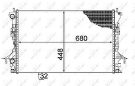 Variklio radiatorius NRF NRF 58479