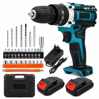 Extralink Tools | Suktuvas - gręžtuvas akumuliatorinė | mėlyna + 2 akumulatory