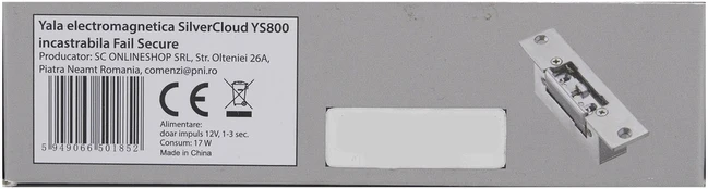 SilverCloud YS800 elektromagnetinė spyna įleidžiama, Fail Secure NO