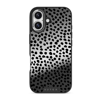 Almond Latte - Cute iPhone 17 Case, Elite Mirror Dark (MagSafe) / Silver