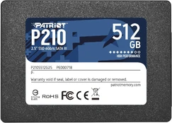 Kietasis diskas (SSD) Patriot Memory P210, 2.5", 512 GB kaina