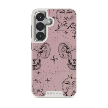 Aries - Samsung Galaxy S25 Plus Case, Elite Light (Magnetic) / Silver / Pink