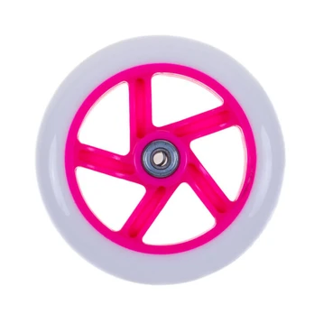 Ratas paspirtukui, 145 mm, rožinis/baltas