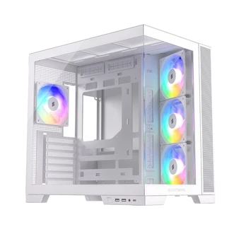 Silentware View A-RGB Baltas | PC-Gehäuse