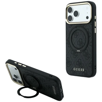 Case Guess Ring Stand 360 4G Classic Logo MagSafe for iPhone 18 Pro / iPhone 17 Pro black