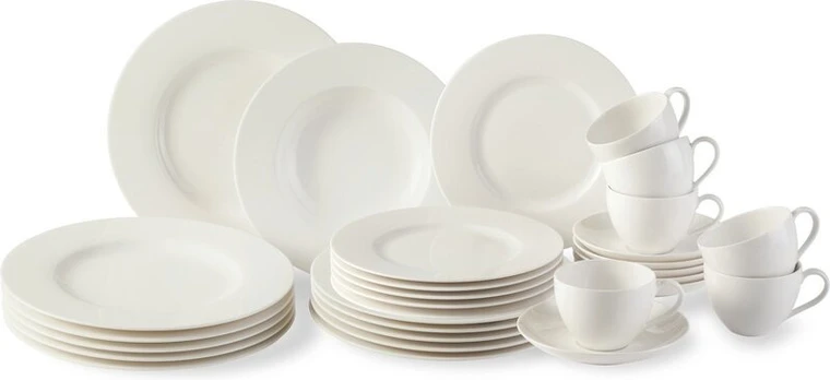 Villeroy & Boch pietų servizas Basic White, 30 dalių