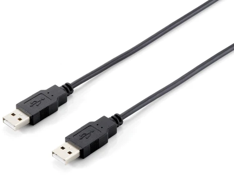 Equip USB 2.0 Type A Cable - 5.0m - Juodas - 5 m - USB A - USB A - USB 2.0 - Male/Male - Juodas