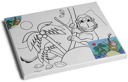 SmartMax Płótno malarskie su małpą 24x30cm 18mm