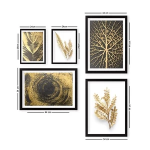 Paveikslas Wallity SET_009, 34 cm x 44 cm, 5 vnt.