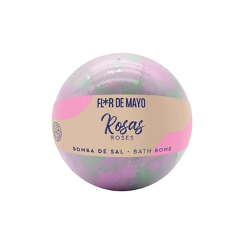 FLOR DE MAYO ROSAS vonios druskos burbulas, 200 g