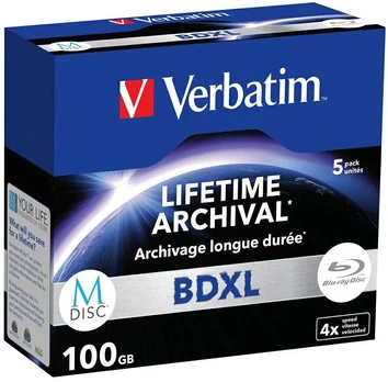 Disc BD-XL Verbatim M-Disc 100GB 4X 5vnt 43849