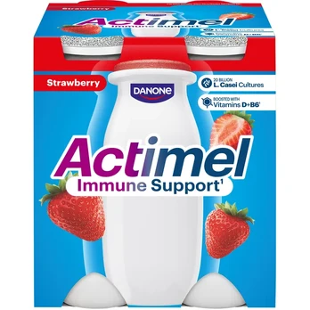 Jogurtas braškių skonio ACTIMEL, 4 x 100 g