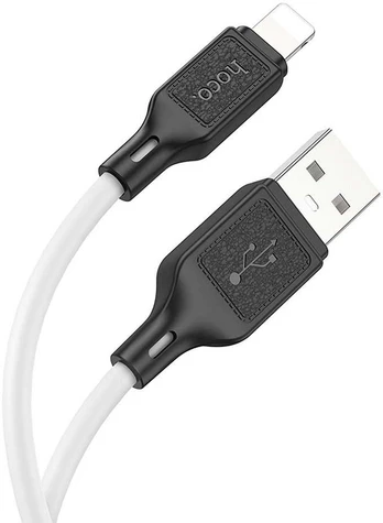 HOCO USB A iki Lightning kabelis 2.4A X90 1 m baltas
