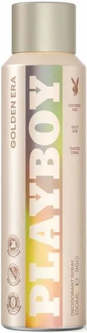 Kūno dezodorantas Playboy Golden Era, 150 ml