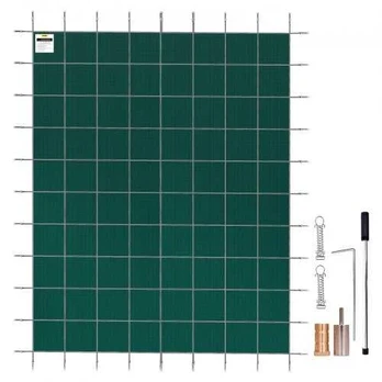 Stačiakampis baseino dangtis 4,9 x 8,5 m žalias
