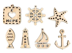 Embroidery Decoration Set Sea (7 pcs) OR-098 kaina