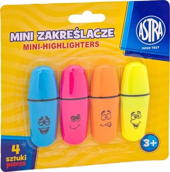 Markeriai Astra Mini, 4 vnt.