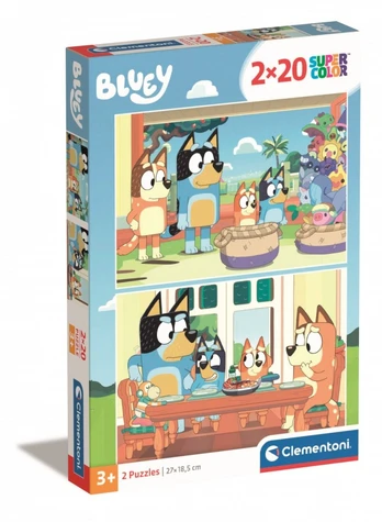 Puzzles 2x20 elements Bluey