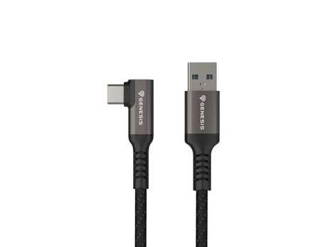 Genesis USB-C - USB-A 3.2 5.0m juoda PD 15W VR