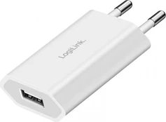 Logilink USB-A socket adapter, 5W ,5V/1A, 1xUSB-A white