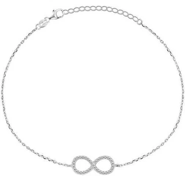 Brilio Silver Decent sidabrinis infinity bracelet BRC64W