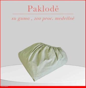 Paklodė su guma - 160x200+30cm.