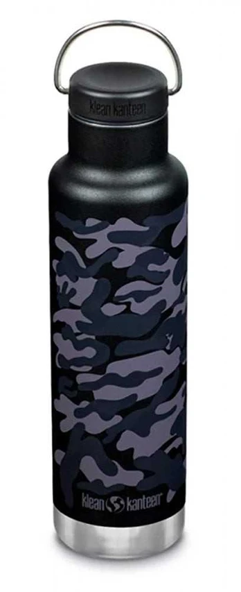Termosinė gertuvė Klean Kanteen Insulated Classic Loop Cap 592ml juodas camo