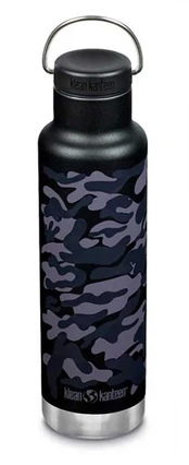 Termosinė gertuvė Klean Kanteen Insulated Classic Loop Cap 592ml juodas camo kaina