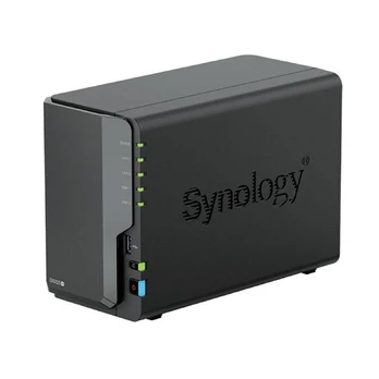 Synology DiskStation DS225+ NAS Server, Intel Celeron J4125, 2GB DDR4, Black