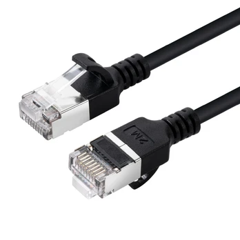 MicroConnect CAT6A U-FTP Slim, LSZH, 2m Network Cable, Juodas