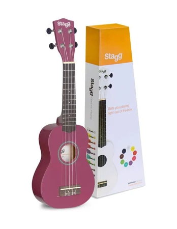 Soprano ukulelė Stagg US-VIOLET (+ dėklas)