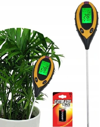 Rūgštingumo – dirvožemio pH matuoklis 4in1