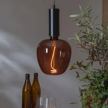 LED dekoratyvinė lempa Cognac Apple E27 2W 1 800K