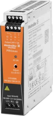 Weidmüller Maitinimo šaltinis DC PRO MAX 72W 24V 3A 1478100000