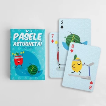Kortų žaidimas „Pašėlę aštuonetai“