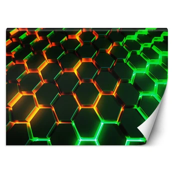 Fototapetai, Neoninės formos 3D abstrakcija