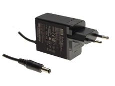 Impulsinis maitinimo šaltinis 12V 1A, 5.5x2.1mm, sieninis, pramoninis, MEAN WELL