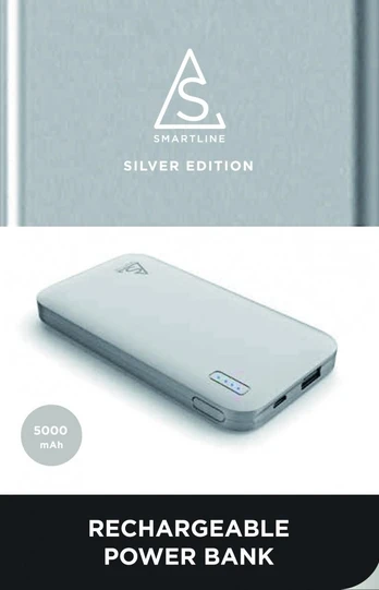 Powerbank Holdit Smartline 5000mAh Silver
