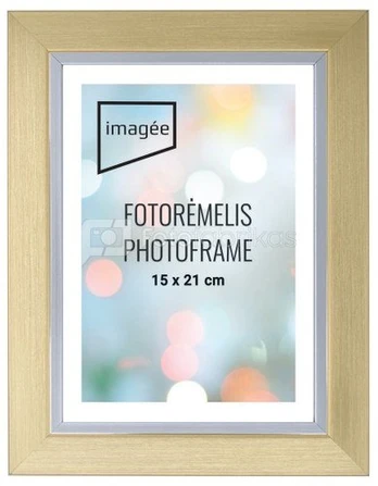 Rėmelis 10x15 plast 3012-auksas |30mm