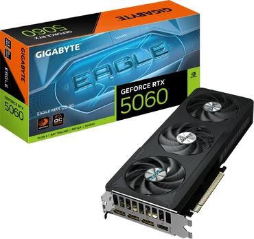 Vaizdo plokštė GIGABYTE GeForce RTX 5060 EAGLE MAX OC 8GD Grafikkarte HDMI/DP