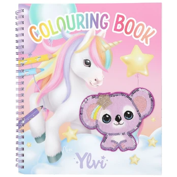 Ylvi - Colouring Book With Sequins - (0413587)