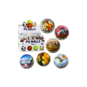 Lean Toys Bouncing Ball Kneading Foam Ball Dinosaurs 7cm