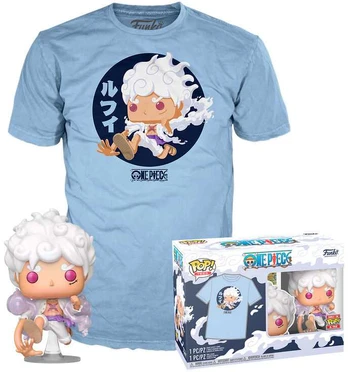 Funko Set figure POP & Tee One Piece Luffy Fifth Gear