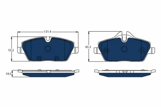 TRW GDB2038BTE Brake pad set