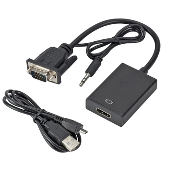 „RoGer“ adapteris VGA perkėlimui į HDMI (+garsas)