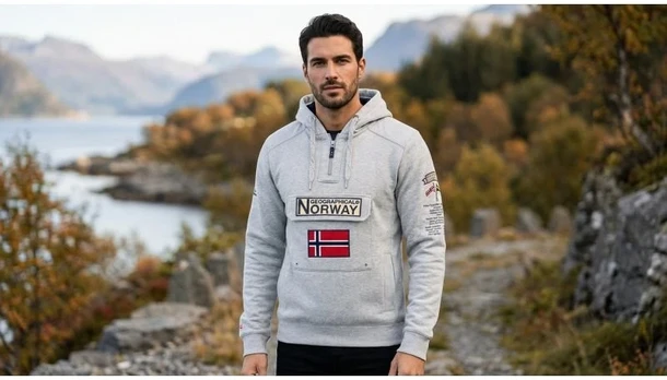 Vyriškas džemperis Geographical Norway Gymclass, pilkas
