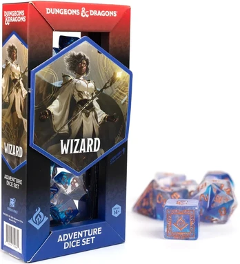 Sirius Dice Dungeons & Dragons Adventure Dice - Wizard: Mėlyna