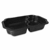 Multi Bakke 2-rum Take Home 650/420 ml 250x159x45 mm PP Sort,300 stk/krt