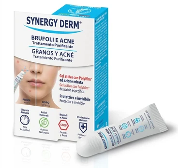 Priemonė prieš inkštirus ir spuogus, SYNERGY DERM / 15 ml