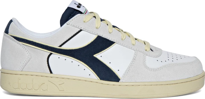 DIADORA Magic Basket Low Suede Leather White/Blue Caspian Sea - 41